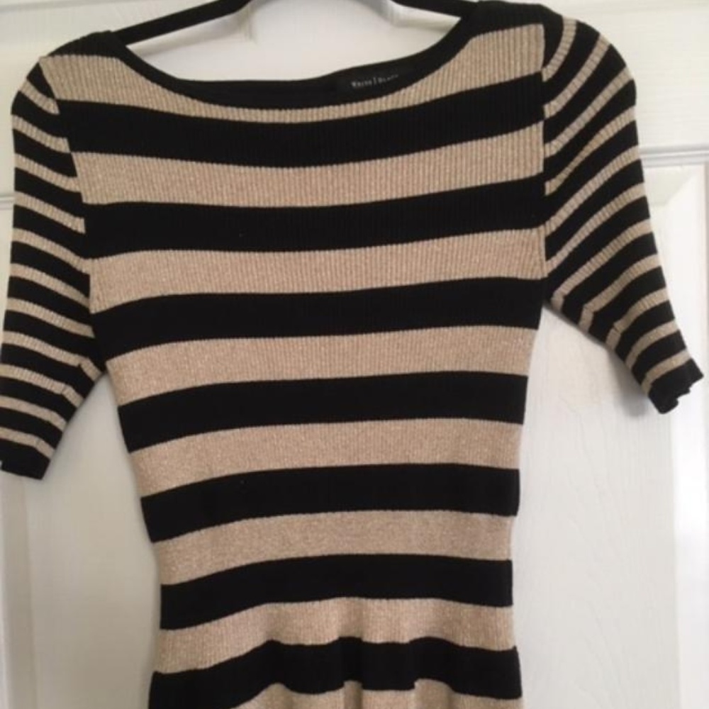 Glittery gold stripes!
